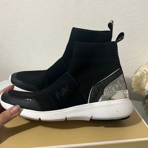Michael Kors Sock Sneakers Sterling Bootie Stretch Fabric size US women 7.5